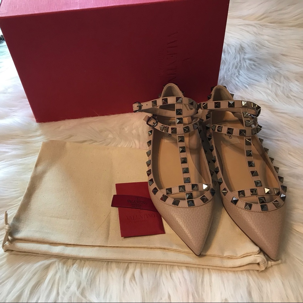 Valentino Rockstud Ballerina Flat